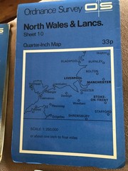 3x joblot OS Quarter-Inch Paper Maps (job OSX) 1970s