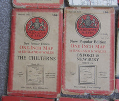 12 OS 1 inch to Mile 1940s 50s 60s CLOTH Great Britain 7th Series Job Lot