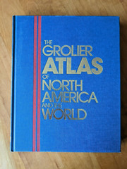 The Grolier Atlas of North America and The World 1986 Hardcover