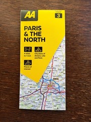 AA Paris & The North France Road Map 4 miles to 1 inch map 3