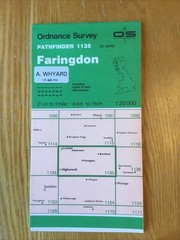 1988 Ordnance Survey Pathfinder Map 1135 SU 29/39 Faringdon (incl Buckland )