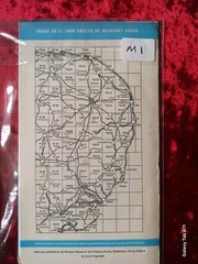 Vintage 1960s Ordnance Survey 2 Inch Map TG11 Attlebridge Norfolk OS 1:25