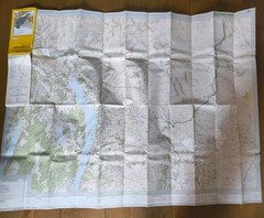 The English Lakes South-Eastern Area Map Windermere & Kendal 1983