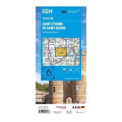 France 3134SB map St-Etienne-de-St-Geoirs / Le Grand-Serre 1:25K hiking walking