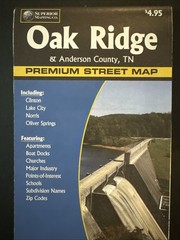 Superior Mapping Oak Ridge & Anderson County Tennessee Premium Street Map