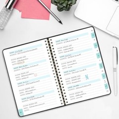 Address Book with Alphabetical Tabs, Hardcover Phone Medium(5.7″ x 7.7″) Black