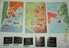 American Geographical Society Around The World Booklets Set 6 w/Stickers 1957-59