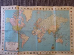 Vintage Stanford’s General Map of The World