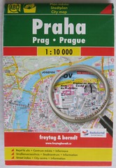 Foldout City Map of Prague • Freytag & Berndt • 2010 • Used