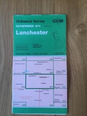 1988 Ordnance Survey Pathfinder Map 571 NZ 04/14 Lanchester (incl Castleside )