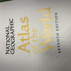 National Geographic Atlas of the World Seventh Edition Hard Cover Lg 18.5” X 12”