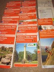 OS Ordnance Survey Explorer maps – scruffy copies – cheap to clear – From 99p
