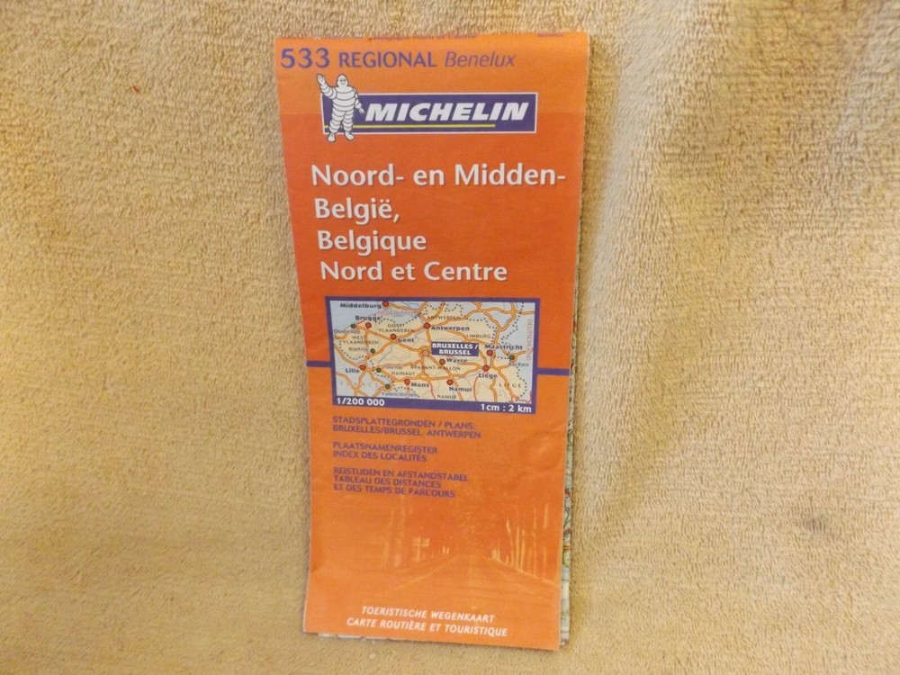 MICHELIN 2009 Road Map of REGIONAL BENELUX Number 533