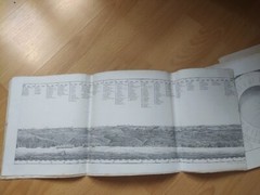 ANTIQ MAPS Panorama vom Inselsberg 1839 (Maps + description brochure)