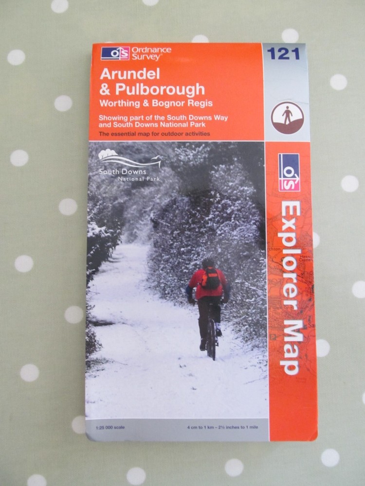 OS EXPLORER MAP 121 ARUNDEL & PULBOROUGH ORDNANCE SURVEY