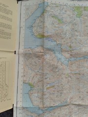 OS Ordnance Survey One Inch Cloth Map, 1961 Loch Arkaig Sheet 35