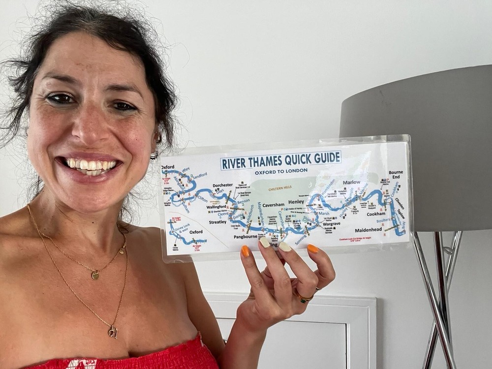 River Thames Quick Guide. One Page Route Map. Oxford to London.