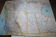 National Geographic Atlas of the World Revised Sixth Edition 1995 Hardcover Map