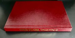 RAND MCNALLY WORLD ATLAS LE 1987 GOLD FOIL Contemporary Coffee Table Book HC VGC