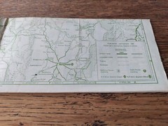 NRMA Western Slopes And Southern Tablelands District, Vintage paper folded map