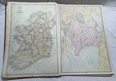 Antique 1921 New International Atlas of the World Geographical Publishing Co.