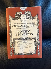 OS Ordnance Survey One Inch Paper Map, Dorking & Kingston, Sheet 79, 1979