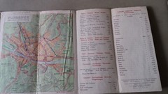 Vintage tourist map and guide of Florence Italy 1954. We have more vintage maps.