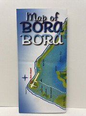 Lot 2 Map of Bora Bora Tahiti Tourist Map Guide