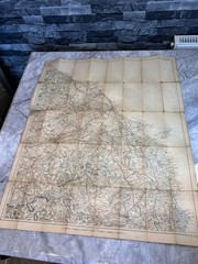 Half Inch Antique Maps Of Northumberland, Gall & Inglis, For Tourist & Cyclist