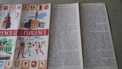 Vintage tourist map and guide of Florence Italy 1954. We have more vintage maps.
