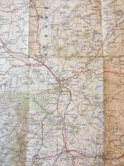 1955 Ordnance Survey One Inch Seventh Series Map 129 Ludlow (incl Leominster )
