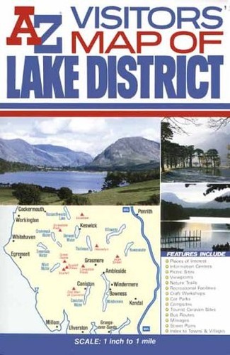 A-Z Lake District Visitors Map Sheet map, folded Book The Fast Free Shipping