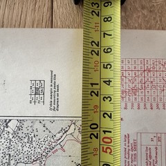 Vintage Map Sheet Lympne Kent 1938 On “War Substitute Paper”