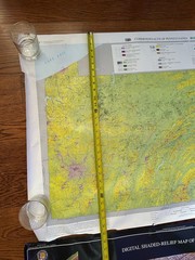 2 Posters Geology Geography PA DCNR USGS Maps Digital Elevation Land Cover 1999