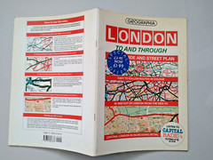 Geographia London To and Through Guide & Street Plan 1986