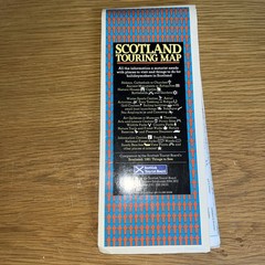 Vintage Scotland Touring Map 1981 Map