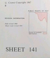 Ordnance Survey One-Inch Map, Sheet 141: Brecon (1967).