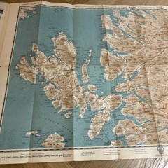 DINGWALL & PORTREE Bartholomew Quarter Inch Map No 2 Automobile Association 1937