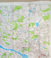 Geographia Large Scale Colour Street Plan: Greater Glasgow.