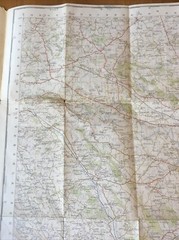 1956 Ordnance Survey One Inch Seventh Series Map 142 Hereford (incl Abergavenny
