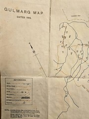 Gulmarg map Kashmir dated feb1916 4120.1000.scale 6 inches=1 mile