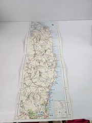 Vintage NRMA Road Map Sydney to Brisbane Pacific Hwy c1960s NSW QLD