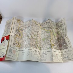 Vintage One Inch Ordnance Survey Map Sheet 102 Huddersfield 1966 Paper Foldout