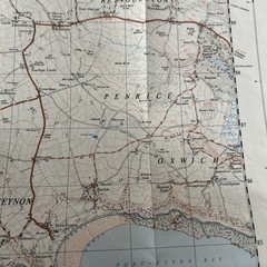 RHOSSILI Port-Eynon – ORDNANCE SURVEY First Series 1:25,000 1948 SS48