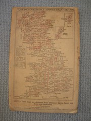 Vtg Ordnance Survey map Cloth Sheet 150 Ipswich Clacton Suffolk 1″=1 mile 1956