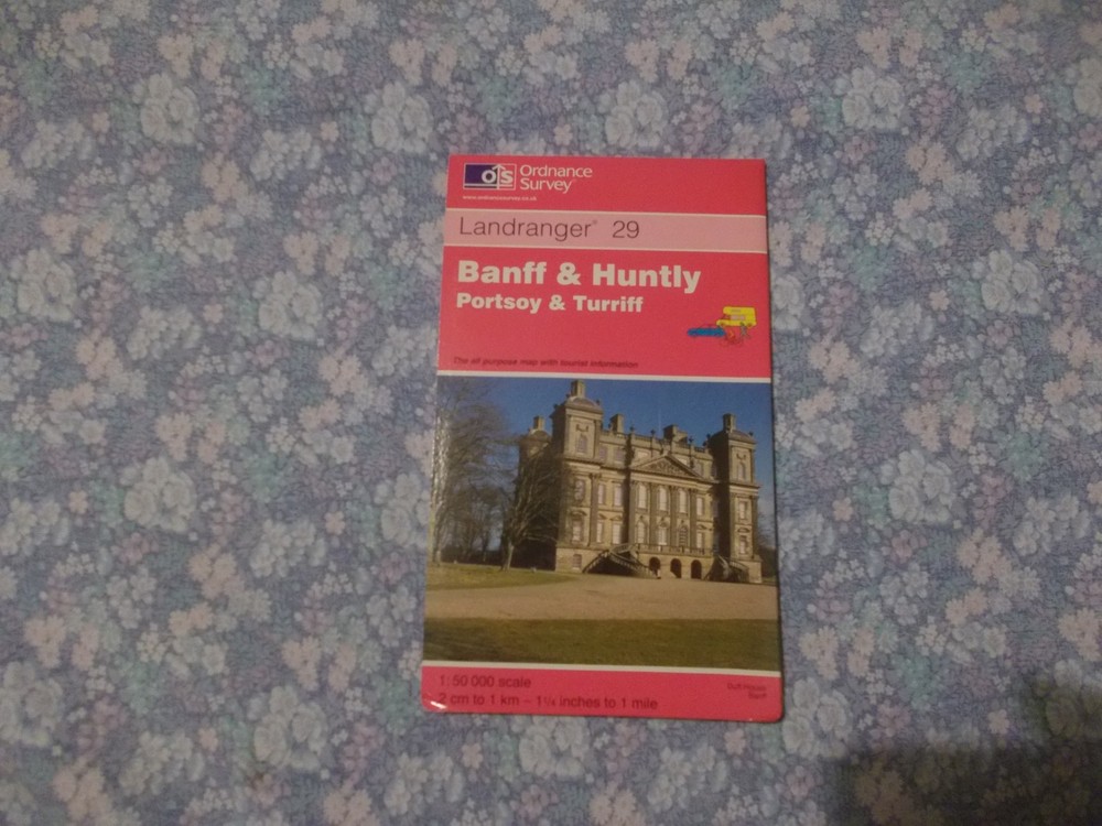 OS Ordnance Survey Landranger 29 Banff & Huntly Portsoy & Turriff 1999 map