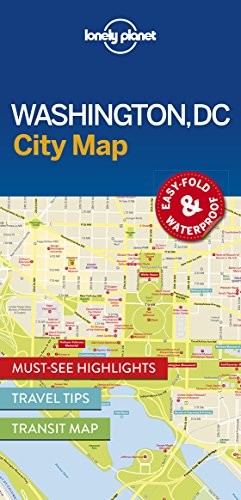 LONELY PLANET WASHINGTON DC CITY MAP **BRAND NEW**