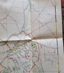 Vintage Map Of Hasting & Environs New Zealand (1955) 39″x 28″ 1st Edition