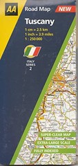 Tuscany: No.2 (AA Road Map Italy S.) Sheet map, folded Book The Fast Free