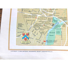 A Traveler’s Map of the British Isles by National Geographic 1974 Map (3C)